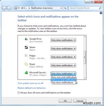 Windows 7のシステムトレイ（通知領域）をすっきり整理・管理する方法