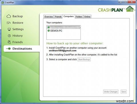 CrashPlan Personalを使ってインターネット経由でPCを相互バックアップする方法