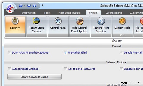EnhanceMySe7enでWindows 7を自由にカスタマイズ!システム情報の詳細確認もこれひとつ