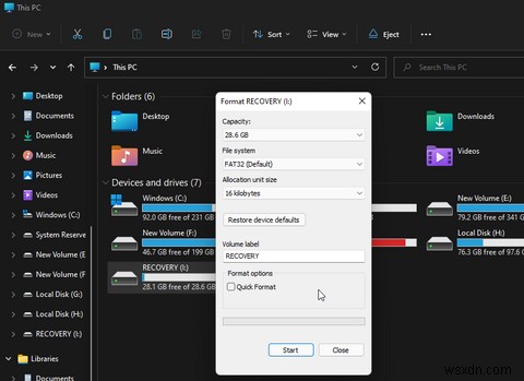【Windows】リカバリドライブ作成時の「問題が発生しました」エラーを修正する6つの方法