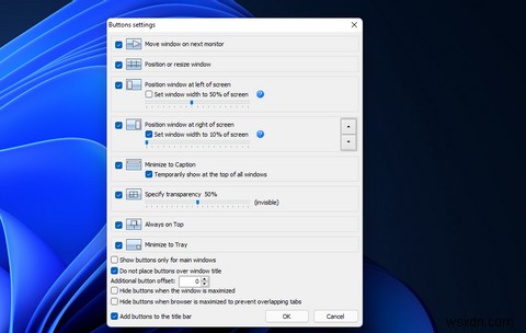 Windows 10/11のタイトルバーに便利なボタンを追加する方法