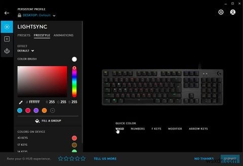 Logicoolキーボード用に自分だけの「ライトマップ」を作成する方法