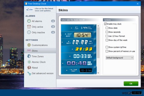 Windowsのシステムトレイクロックをおしゃれにカスタマイズする方法