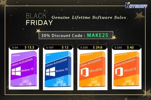 ブラックフライデー2021：Windows 10正規アクティベーションキーが最大70%オフ！お得な入手方法を徹底解説