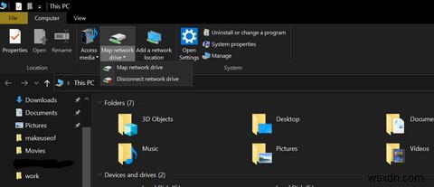 【Windows 10】ネットワークドライブをマップして共有フォルダへ簡単にアクセスする方法