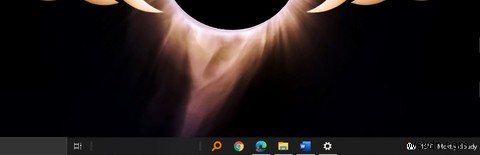 Windows 10でタスクバーアイコンを中央に配置する方法