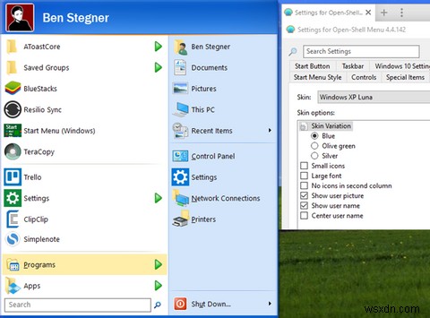 Windows 10をWindows 7・XP・8.1風にカスタマイズする方法