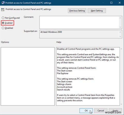 Windows 10で「設定」アプリとコントロールパネルへのアクセスを無効にする2つの方法