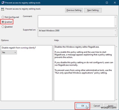 Windows 10でレジストリエディターへのアクセスを無効にする方法