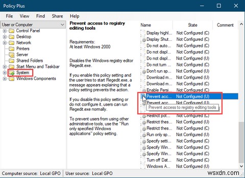 Windows 10でレジストリエディターへのアクセスを無効にする方法