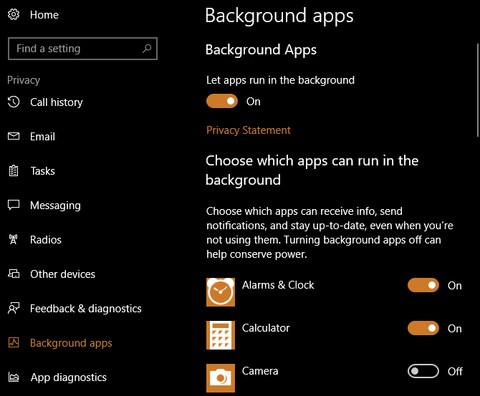 Windows 10でアプリをバックグラウンドで動作させないようにする方法