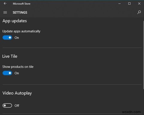 Microsoft Storeで動画の自動再生を無効にする方法