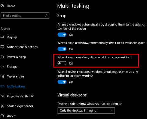 Windows 10のウィンドウスナップを一度の設定で快適に!煩わしい候補表示をオフにする方法
