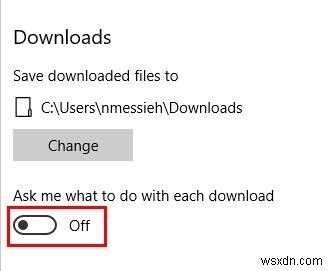Microsoft Edgeでダウンロード保存先を毎回確認されるプロンプトを無効にする方法