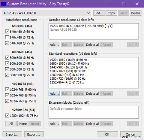 Windows 10でカスタム解像度を設定する方法|無料ツール「Custom Resolution Utility」の使い方