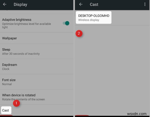 MiracastとConnectアプリを使ってAndroidの画面をWindows 10にキャストする方法