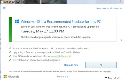Windows 10への強制アップグレードを上手に断る方法