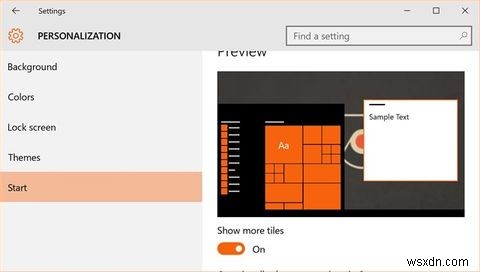 Windows 10のスタートメニューにタイルの列を追加する簡単な方法