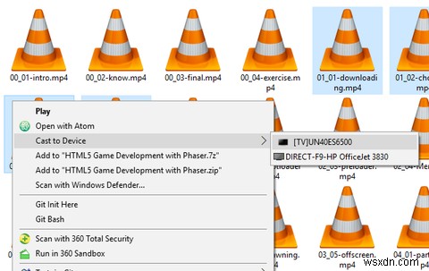 Windows 10の「デバイスへキャスト」機能で、メディアをDLNA対応機器にワイヤレス再生する方法