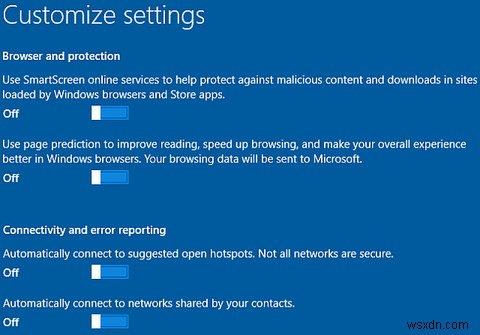 Windows 10のセットアップ中にプライバシー設定をカスタマイズする方法