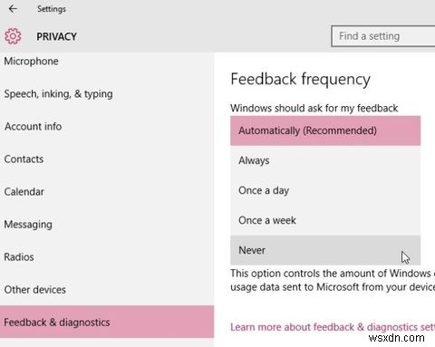 Windowsのフィードバック通知ポップアップを完全に無効化する方法