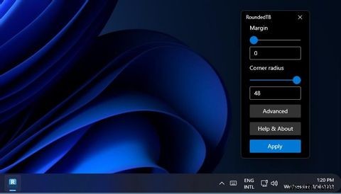 Windows 11のタスクバーに角丸を追加する方法 – RoundedTBの使い方