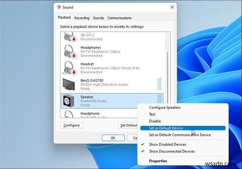 Windows 11で音声出力デバイスを切り替える6つの方法