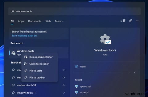 【Windows 11】「Windowsツール」のショートカットを5つの方法で設定する