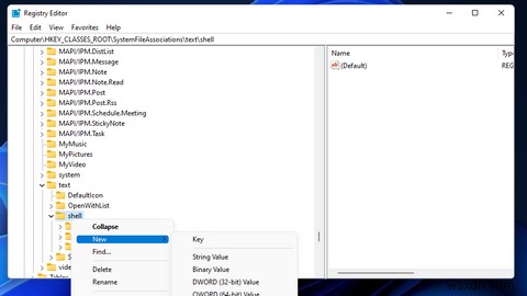 Windows 11の右クリックメニューにテキストファイルをクリップボードへコピーするオプションを追加する方法