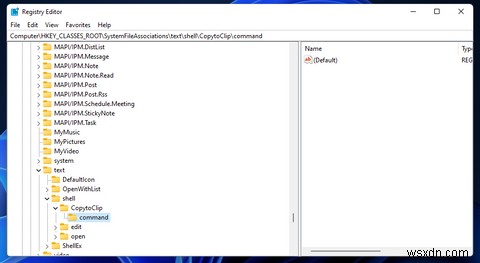 Windows 11の右クリックメニューにテキストファイルをクリップボードへコピーするオプションを追加する方法