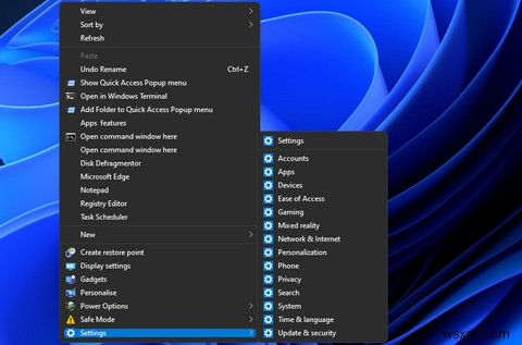 Windows 11で設定ページへのショートカットを作成する3つの方法