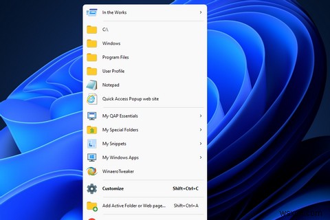Windows 11にカスタム「中クリックメニュー」を追加する方法