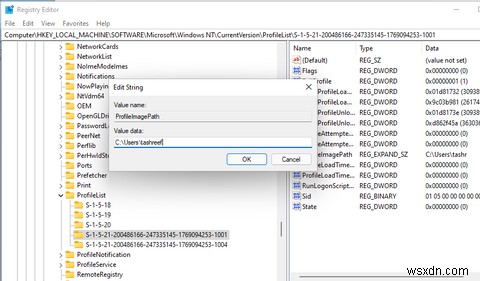 Windows 11でユーザープロファイルフォルダ名を変更する方法【レジストリ編集】
