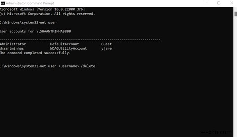 Windows 11でユーザーアカウントを削除する3つの方法