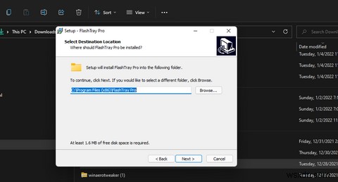 Windows 11のシステムトレイにショートカットメニューを追加する方法