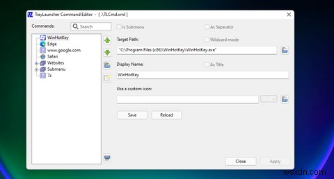 Windows 11のシステムトレイにショートカットメニューを追加する方法