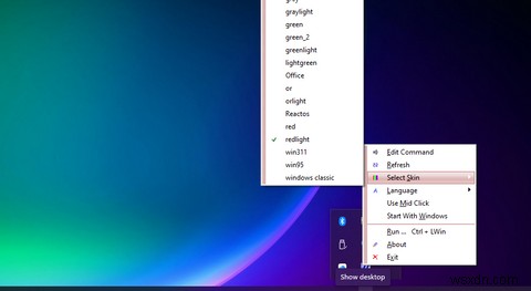 Windows 11のシステムトレイにショートカットメニューを追加する方法