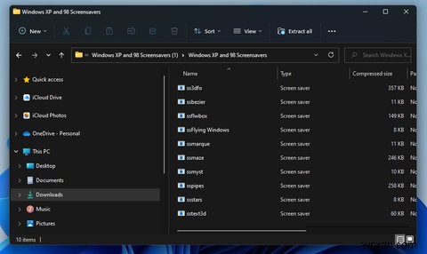 Windows 11に懐かしのクラシックXPスクリーンセーバーを追加する方法