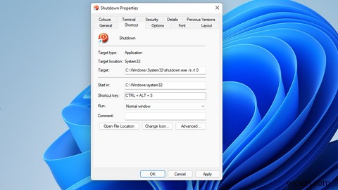Windows 11のデスクトップにシャットダウンショートカットを追加する方法