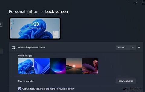 Windows 11のロック画面をカスタマイズする方法