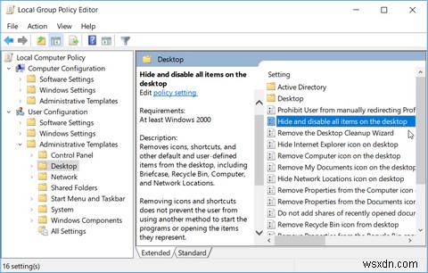Windowsでデスクトップアイコンを非表示にする5つの方法