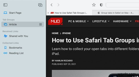 Safariの「タブグループ」と「ブックマーク」を使いこなす最良の方法