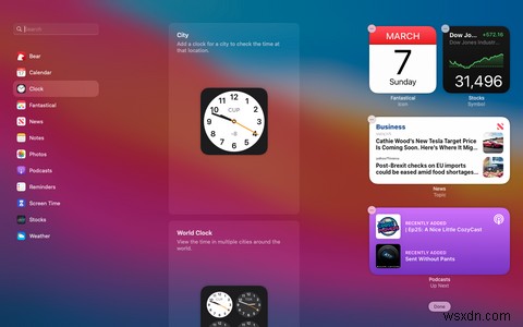 Macの通知センターでウィジェットを使いこなす方法
