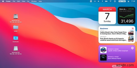 Macの通知センターでウィジェットを使いこなす方法