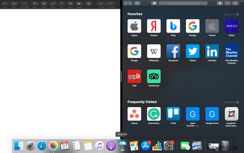 Macのスプリットビューで2つのアプリを並べて使う方法