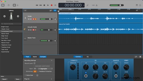 MacのGarageBandで複数のUSBマイクを同時に録音する方法