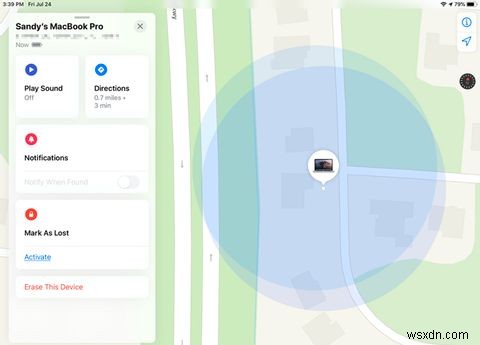 Appleの「探す」機能で紛失したMacを見つける方法