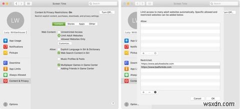 Macのスクリーンタイムで子どものコンテンツ制限と利用時間を設定する方法
