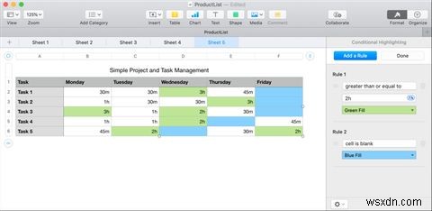 MacのNumbersで数値の条件付きハイライトを設定する方法