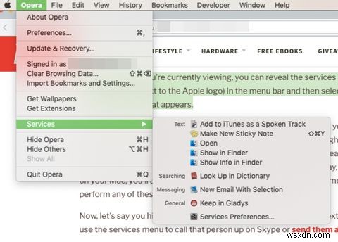 macOSの「サービス」メニューに便利なオプションを追加して作業を高速化する方法